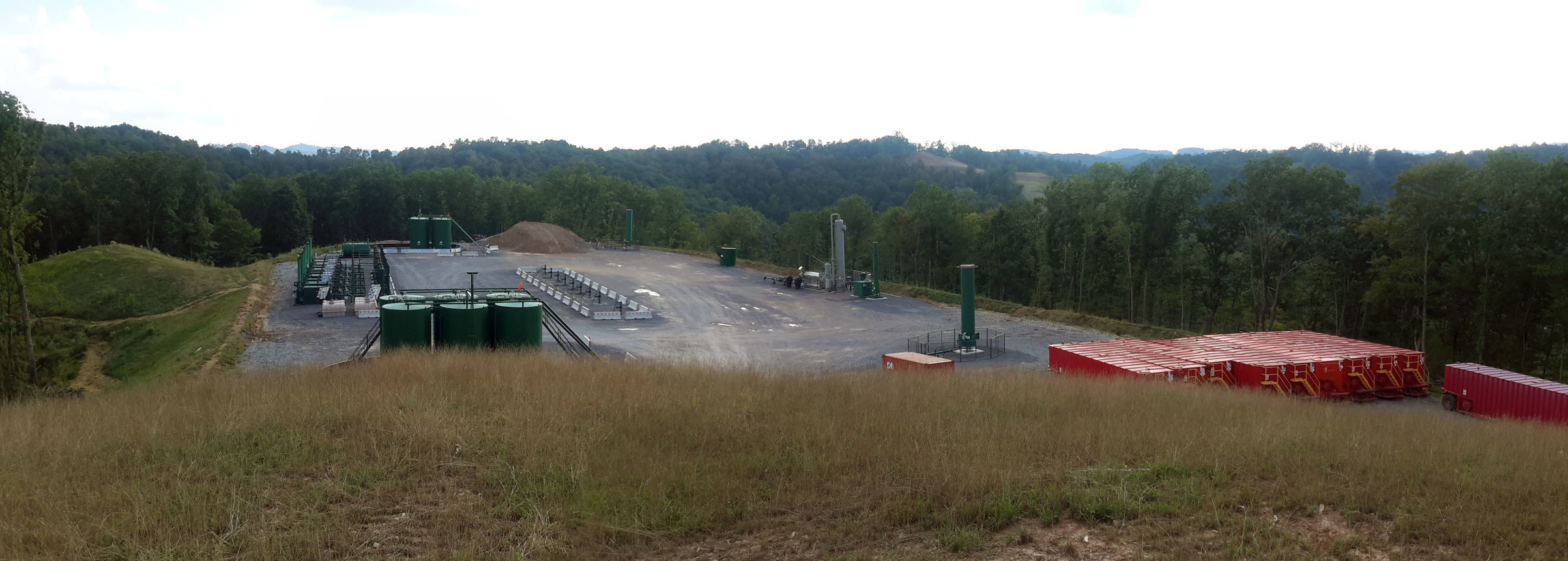 Gas production pad